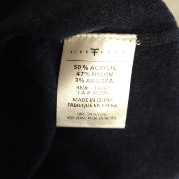 NWT Five Four Club Mens XL Navy Blue Quarter 1/4 Zip Mock Neck Sweater Acrylic - Picture 3 of 6